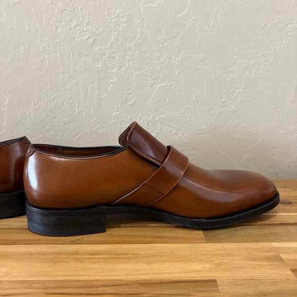 Vintage Freeman Monk Strap Buckle Shoes  7D Brown Leather Goodyear Welted USA main image 8